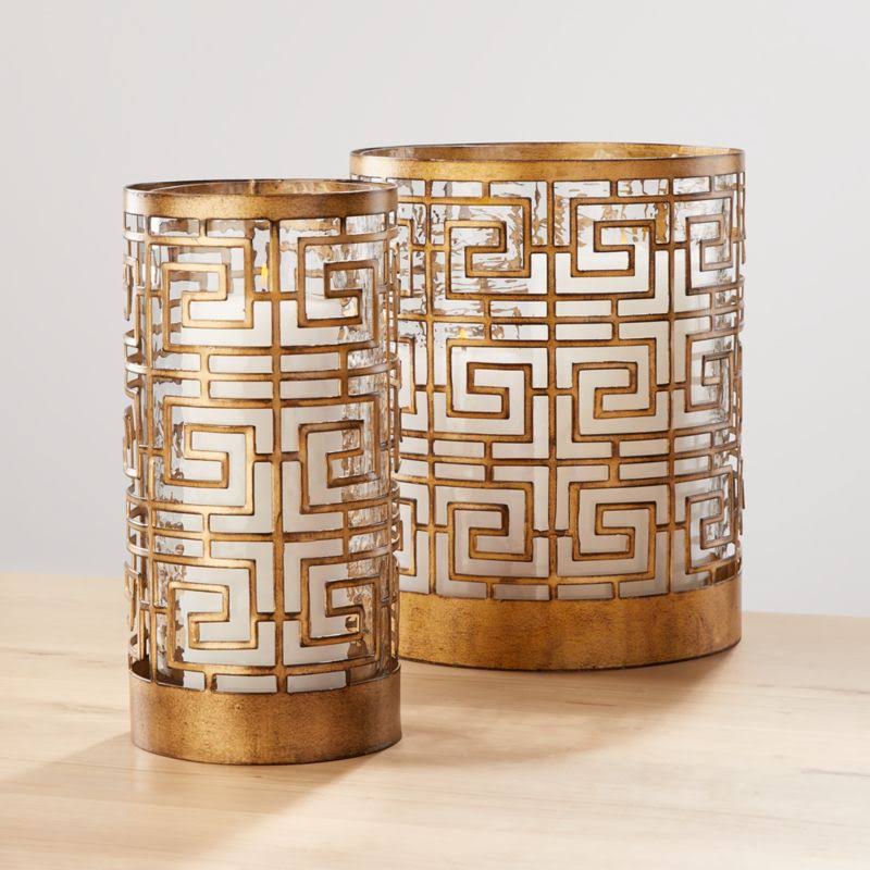 5x22 Metal Hurricane Candle Holder X567063