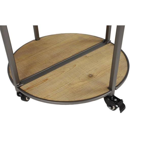 Light Brown Metal Bar Cart W422217
