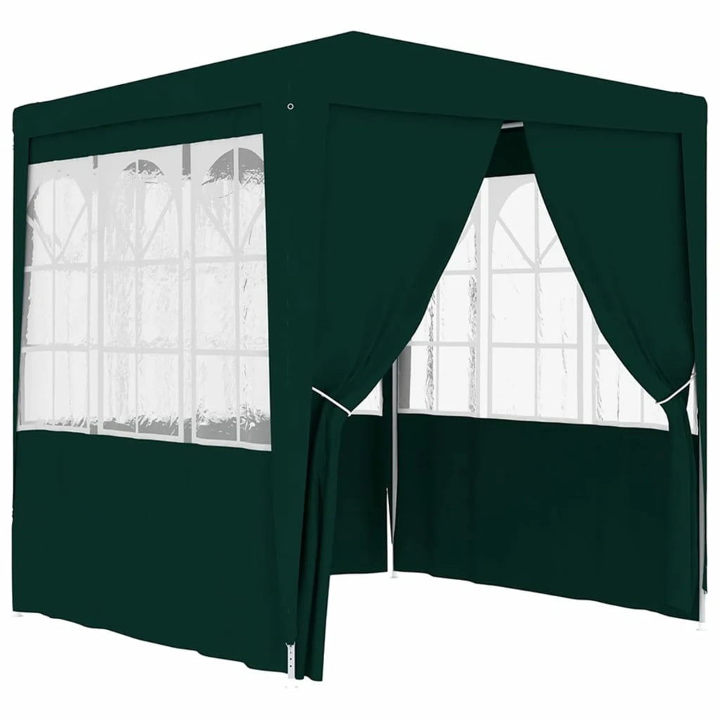 Green Party Tent with Side Walls Outdoor Gazebo Canopy 6.6ft x 6.6ft x 7.9ft E54203