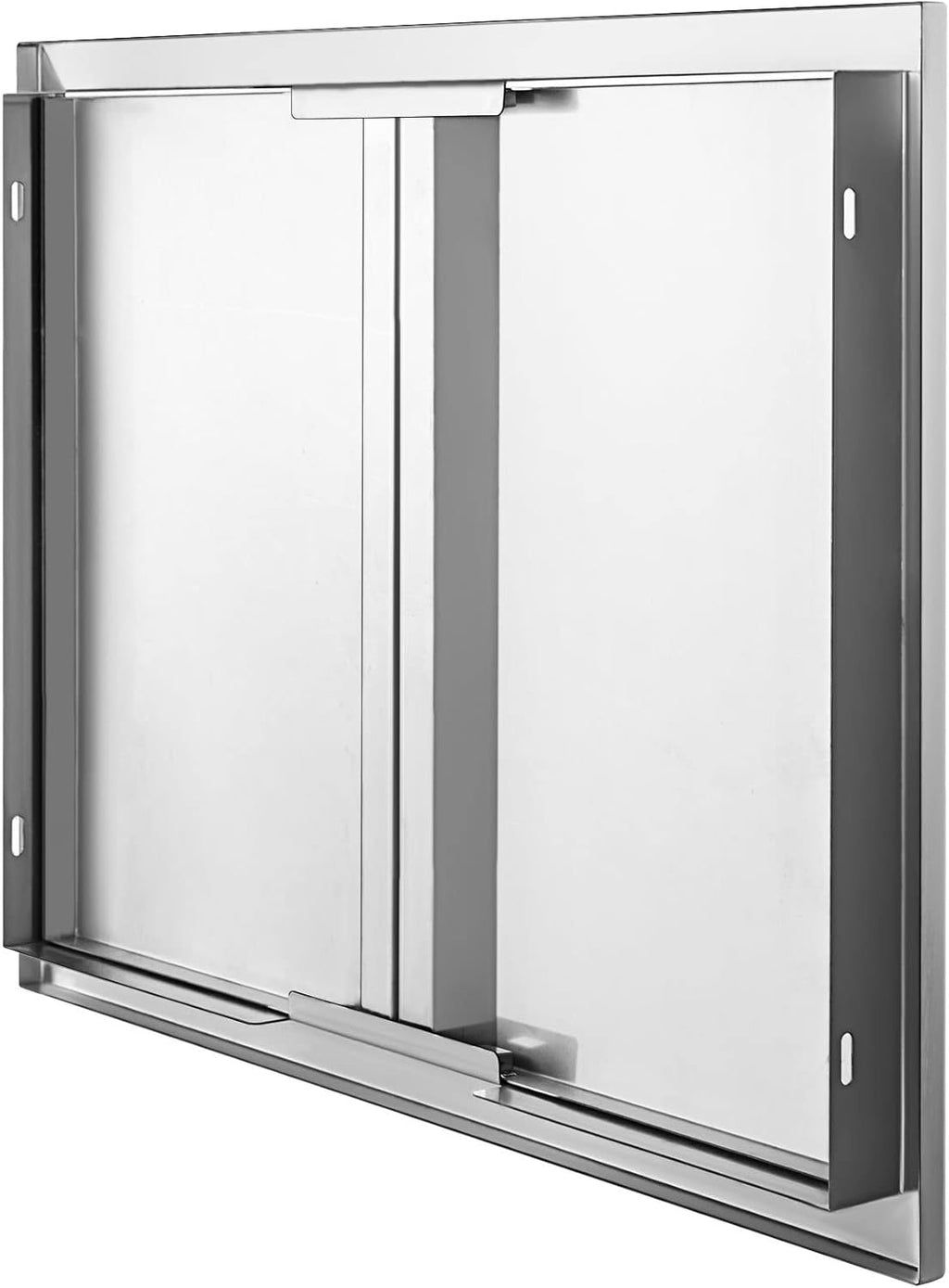 Stainless Steel Double BBQ Door with Recessed Handle M935