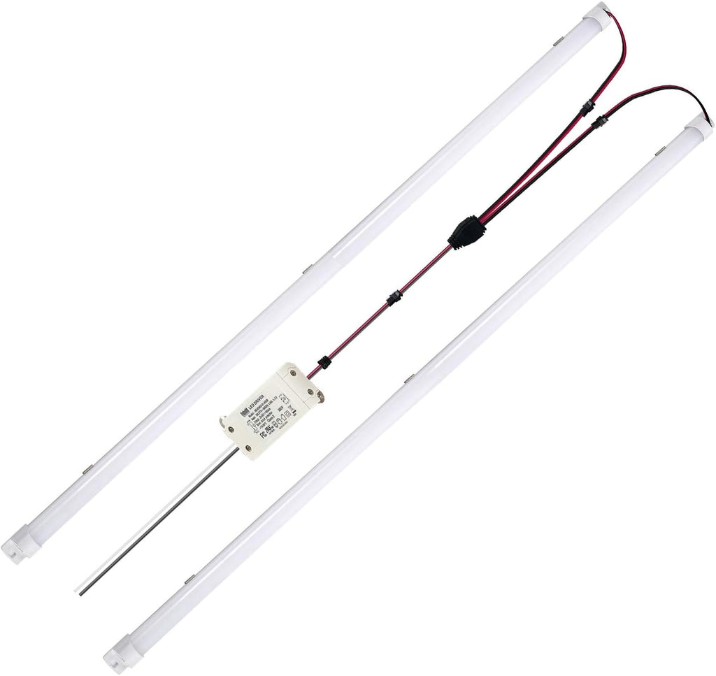4 Pack LED Troffer 2x4 FT Retrofit Kit, 36W, 5000K Daylight White, 0-10V LED Driver H31539