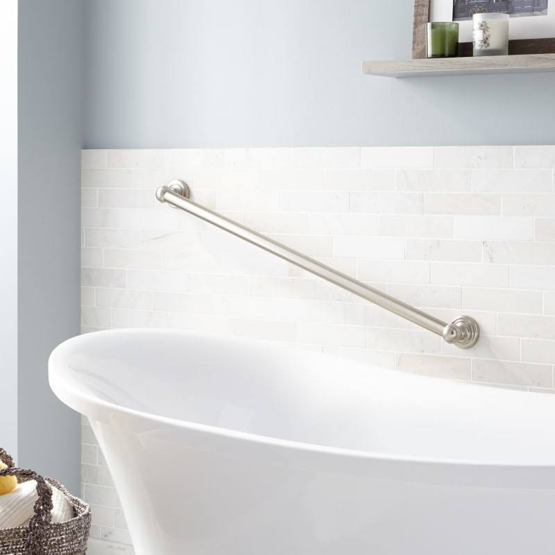 Brushed Nickel Grab Bar N555