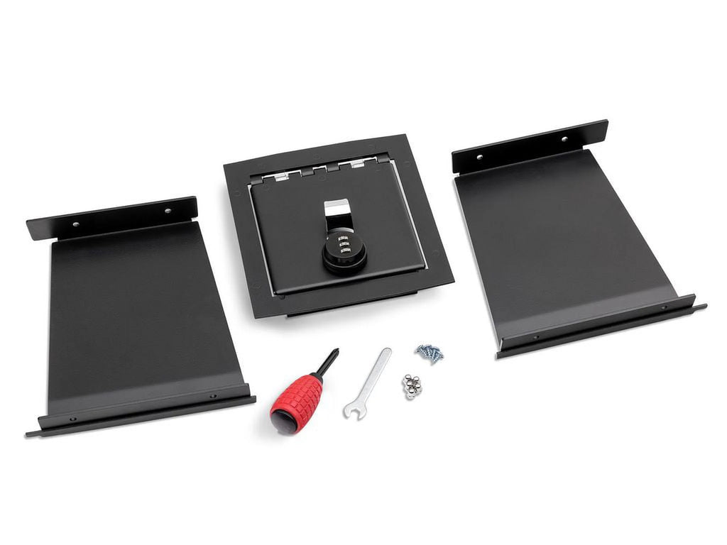 Steel Textured Black Center Console Vault E490