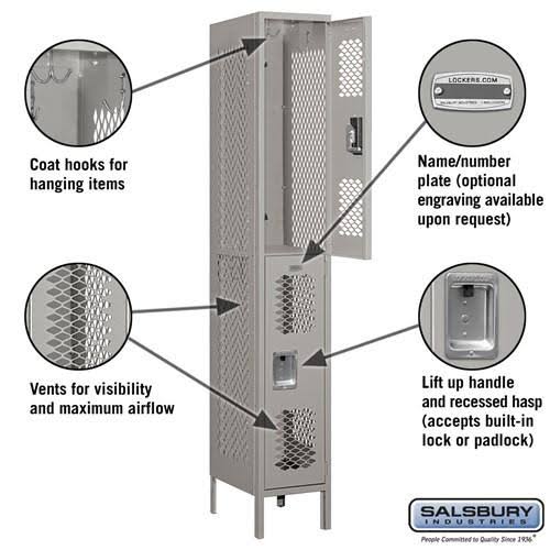 Extra Wide Vented Metal Locker X363077
