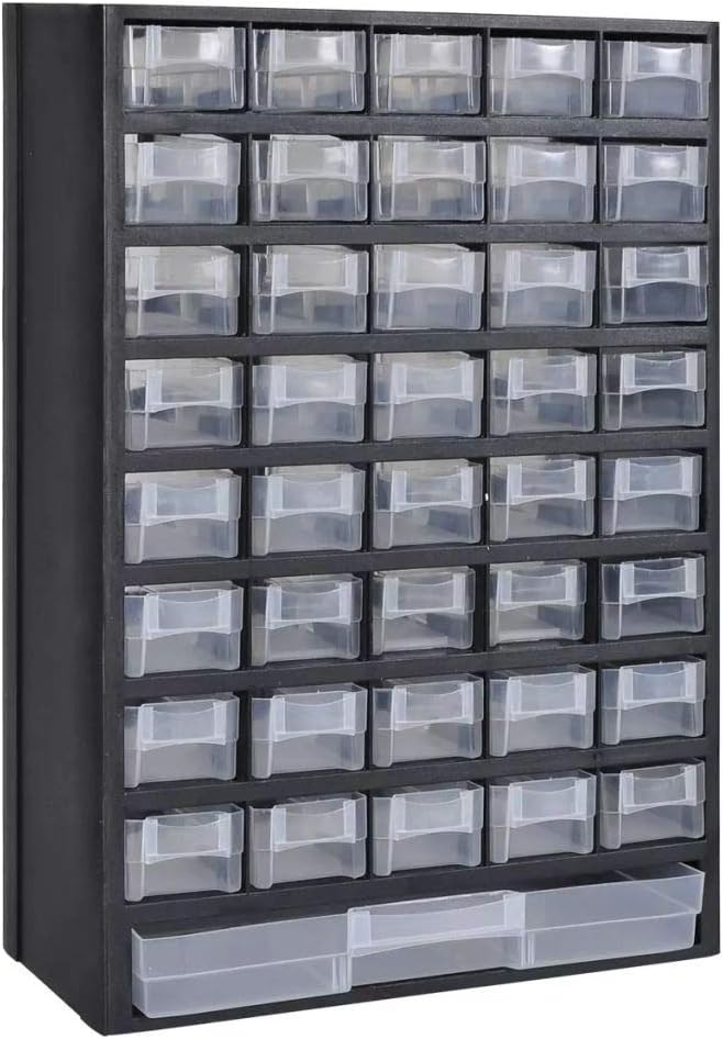 41-Drawer Plastic Storage Cabinet Tool Box, Pack of 2 Z2242