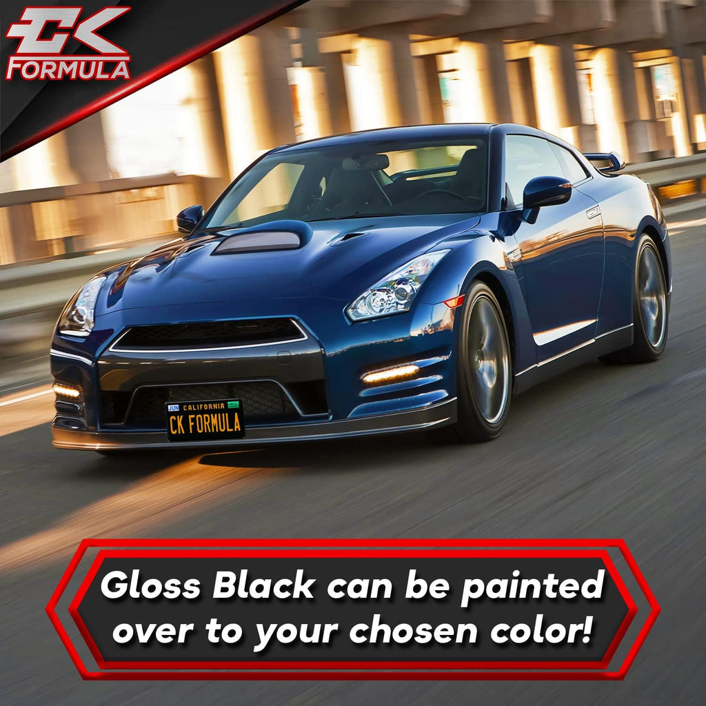 Black Hood Scoop Car Hood Vent Cover, 1 Piece Pack of 2 F303461