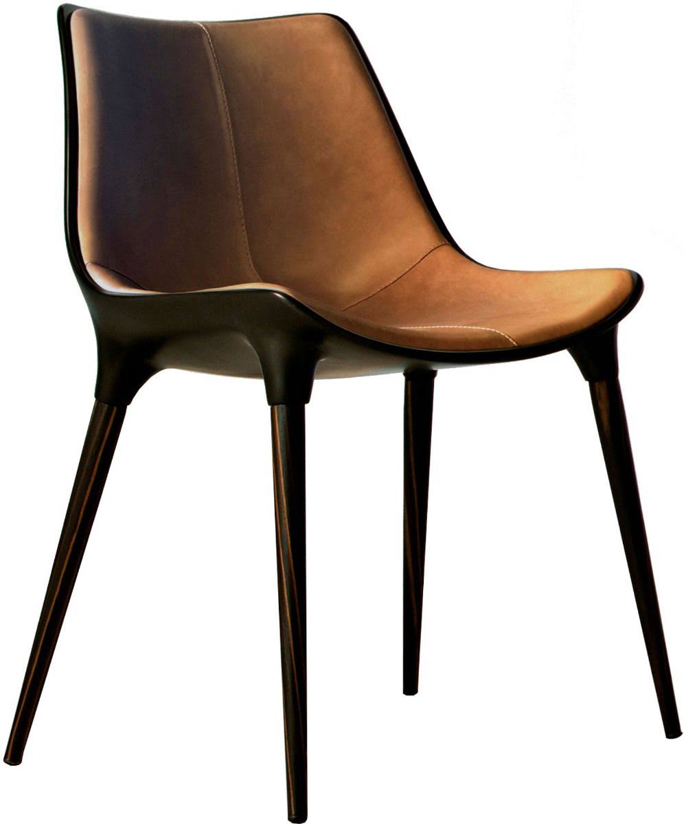 Aged Caramel Leather Dining Chair D89799