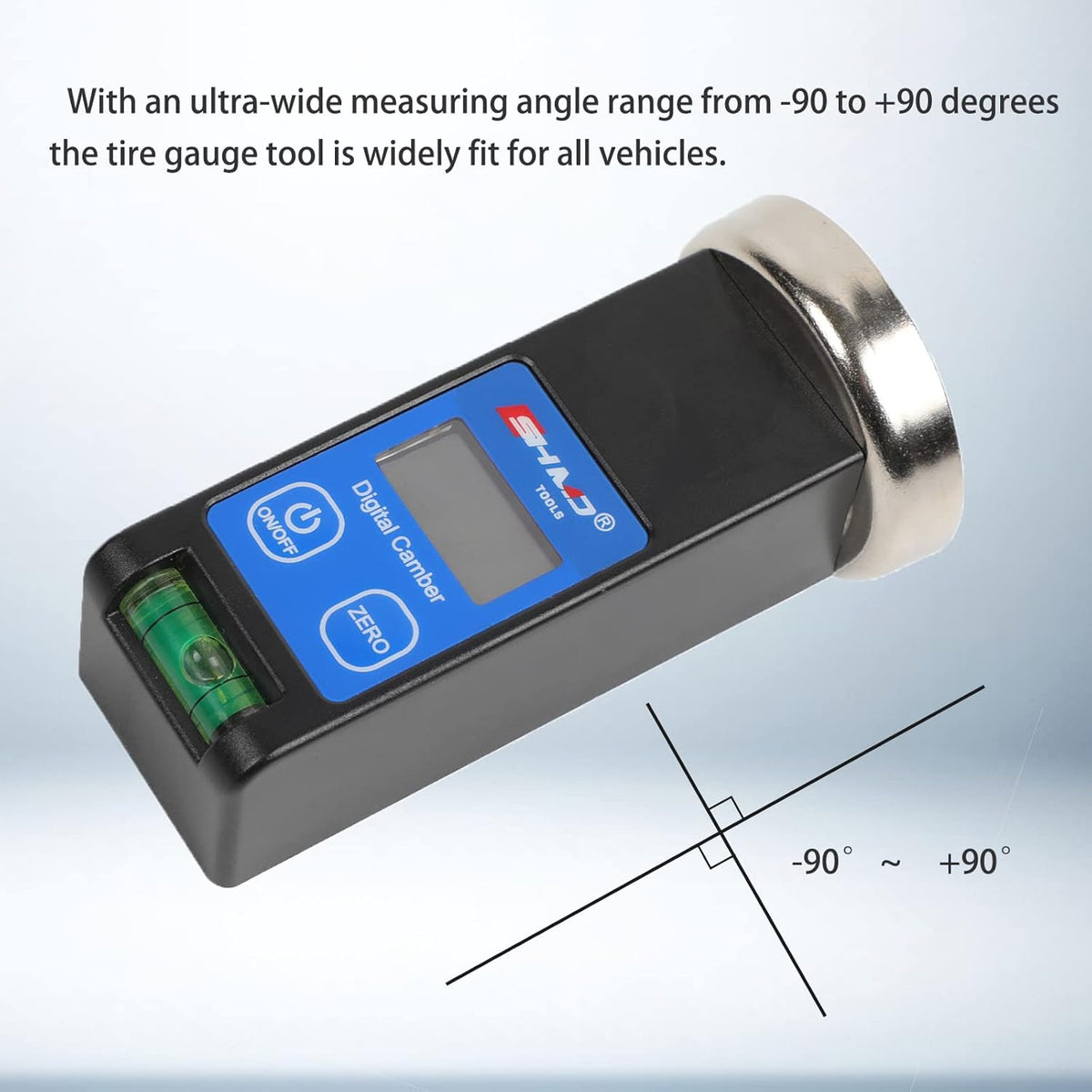Camber Gauge Digital Wheel Alignment Tool with LCD, Pack of 2 K208