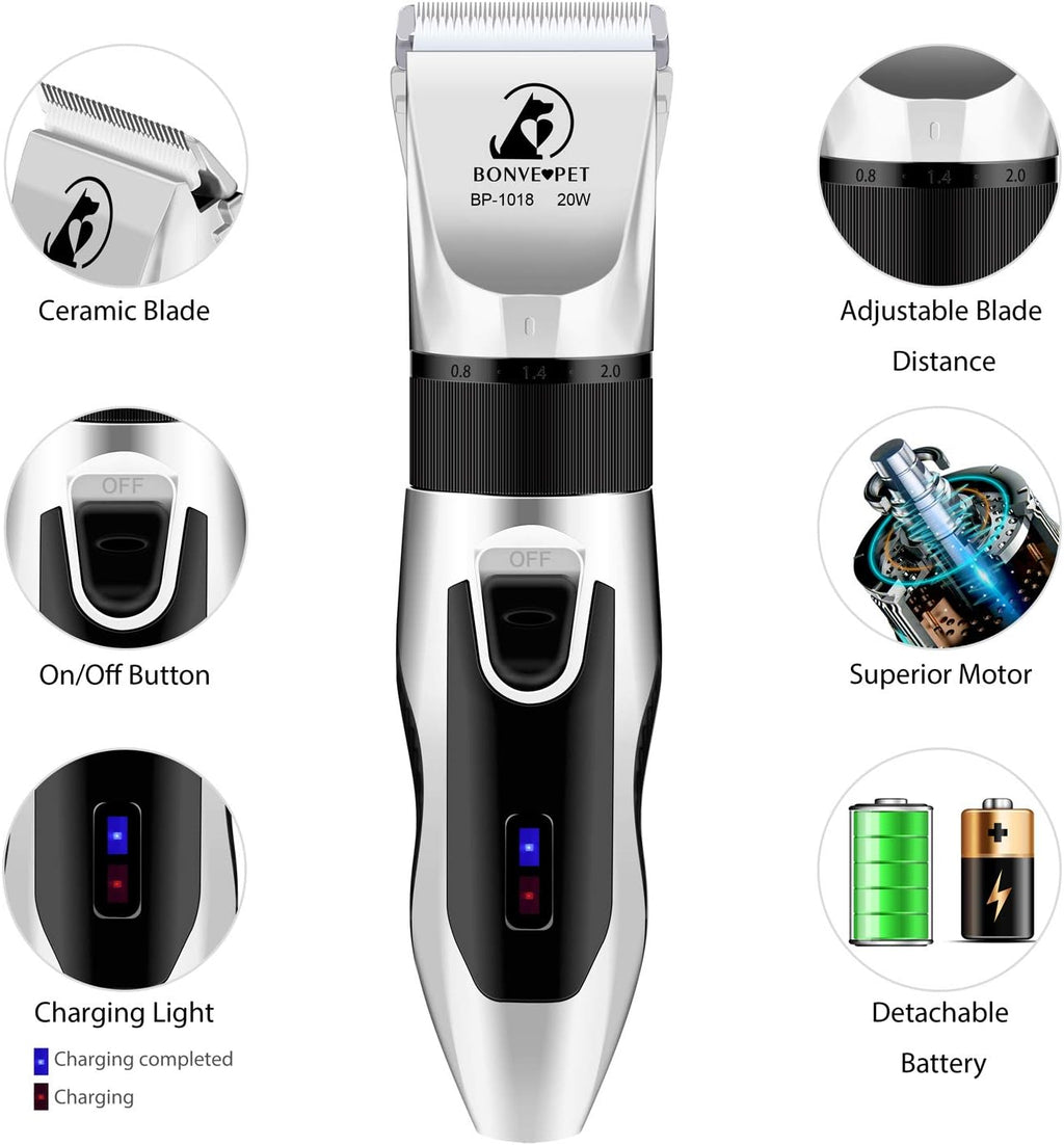 Quiet Cordless Rechargeable Dog Clippers N183650