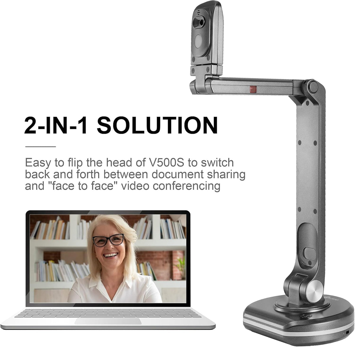 8MP HD USB Document Camera with Light T509