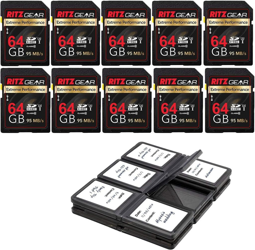 64GB UHS-I SDXC Memory Card 3 Units + Holder Pack of 2 G61447