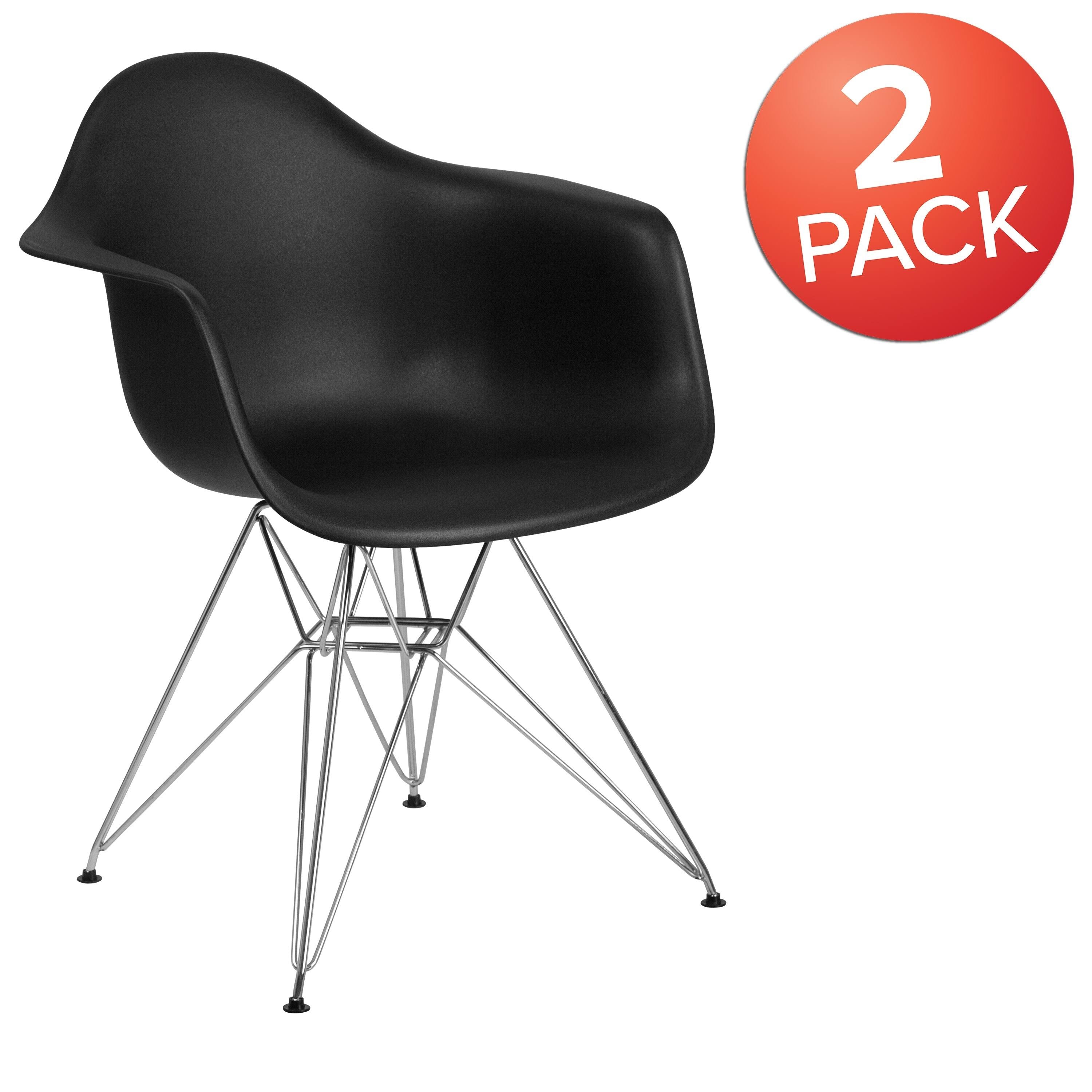 Green Plastic Chair with Chrome Base O537