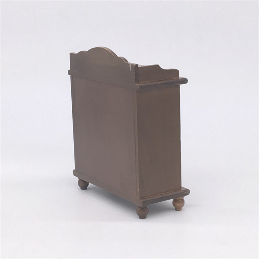 Walnut Color Mini Wooden Wine Cabinet Model S15434