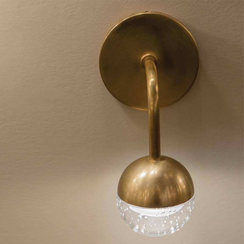 Aged Brass LED Bath Bracket G121247