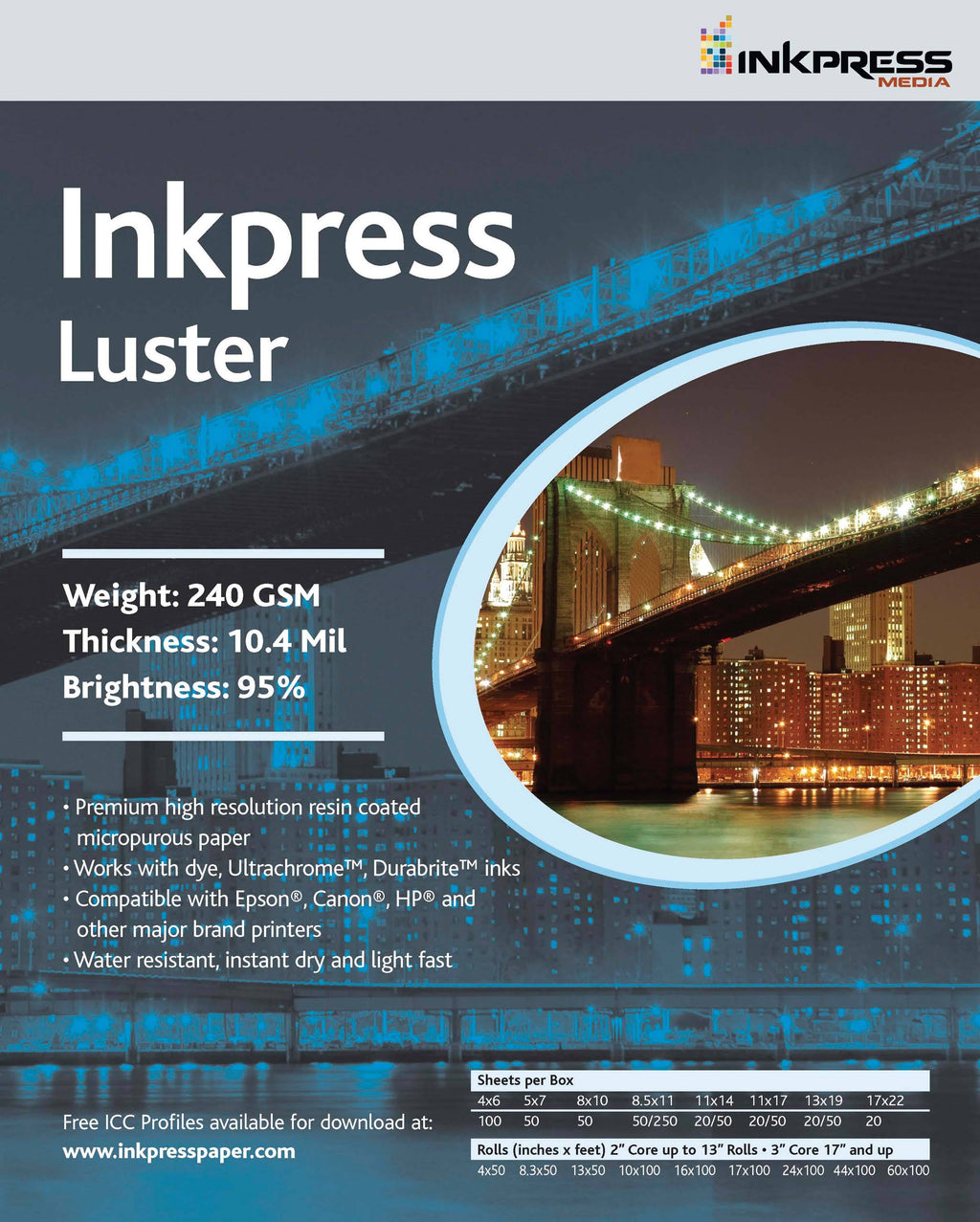 Luster Premium Photo Paper Roll M665883