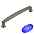 Graphite Cabinet Hardware Handle Pull, 5 inch Hole Centers, 5 Pack V8378