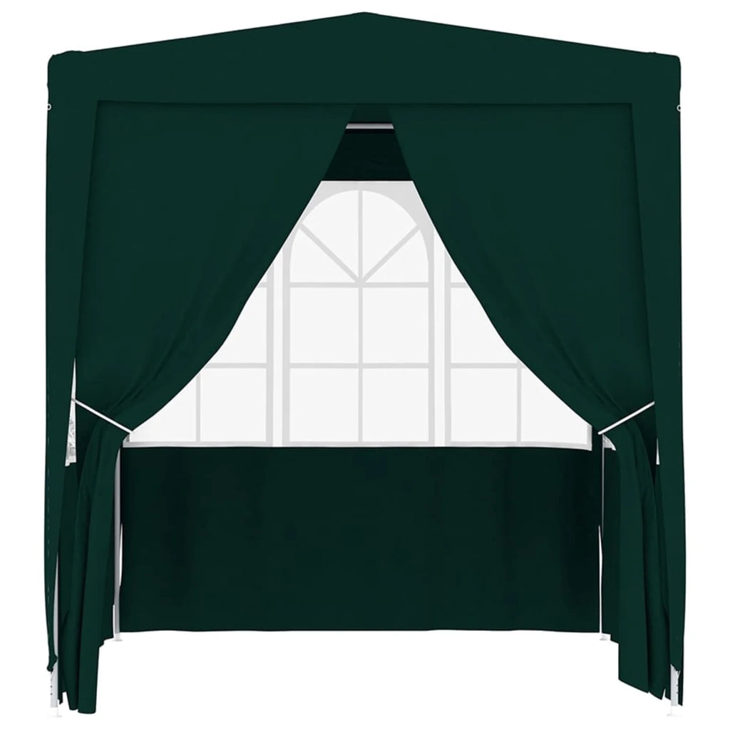 Green Party Tent with Side Walls Outdoor Gazebo Canopy 6.6ft x 6.6ft x 7.9ft E54203