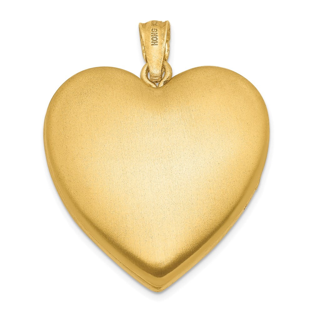 14k Gold Filled Two-Color Grandma Heart Locket W523