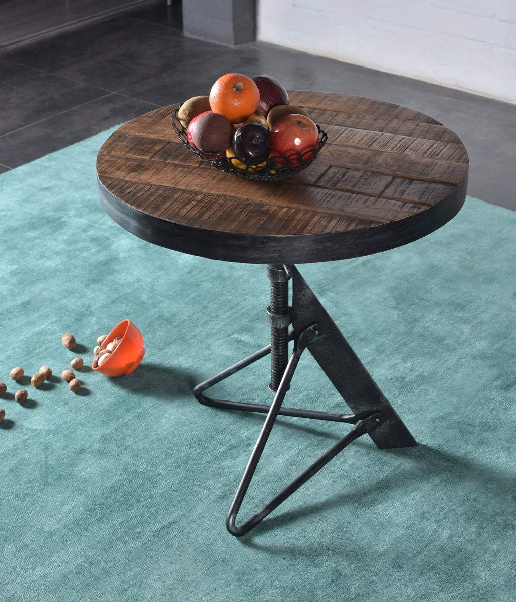 Natural Adjustable Round Accent Table L628294