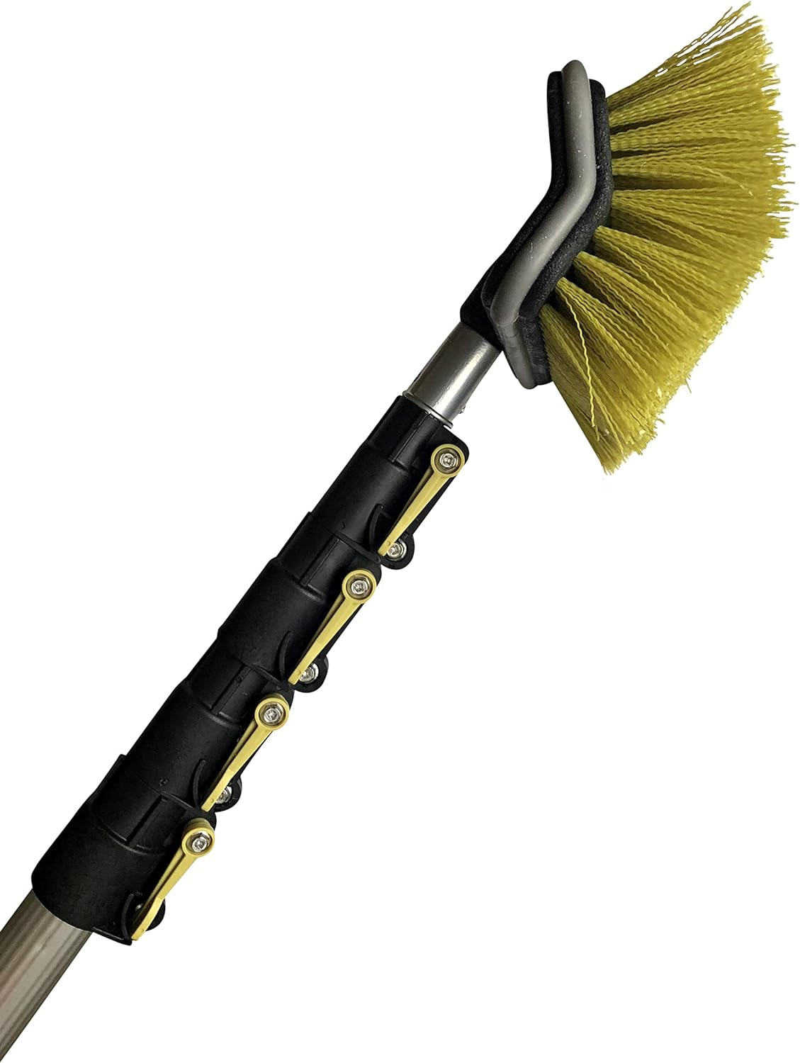 6-24 Foot Hard Bristle Brush Extension Pole with Telescopic Pole G26950