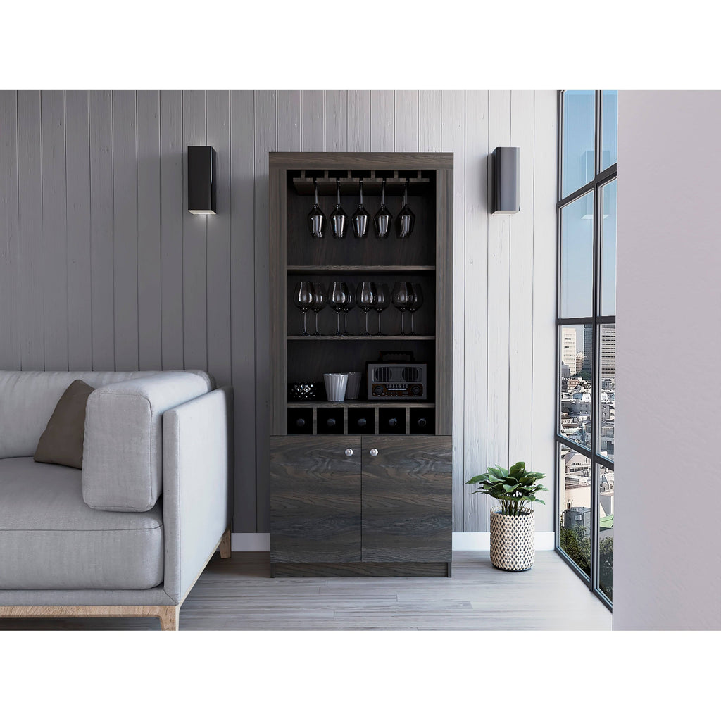 Black Wengue Bar Cabinet U314