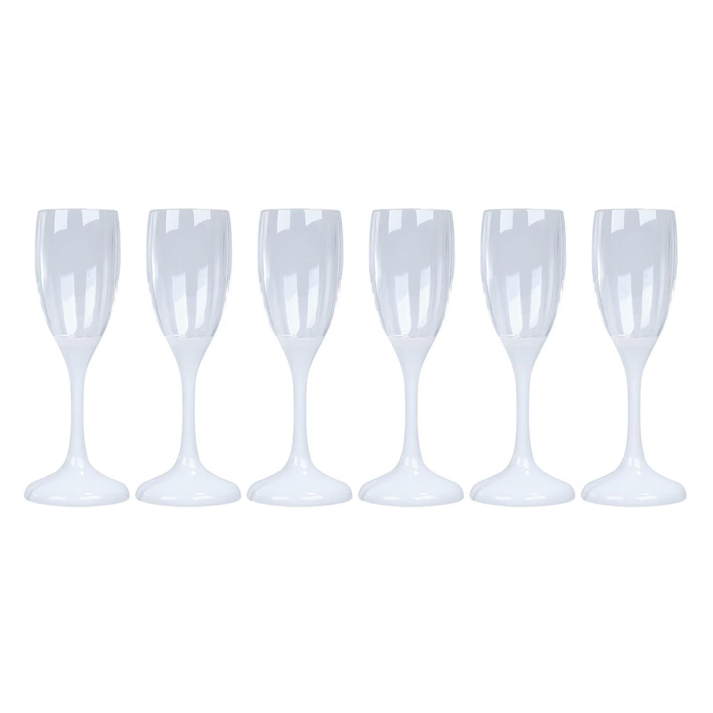 6x LED Light up Cocktail Glasses 150ml Drinkware W372536