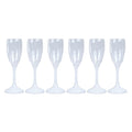 6x LED Light up Cocktail Glasses 150ml Drinkware W372536