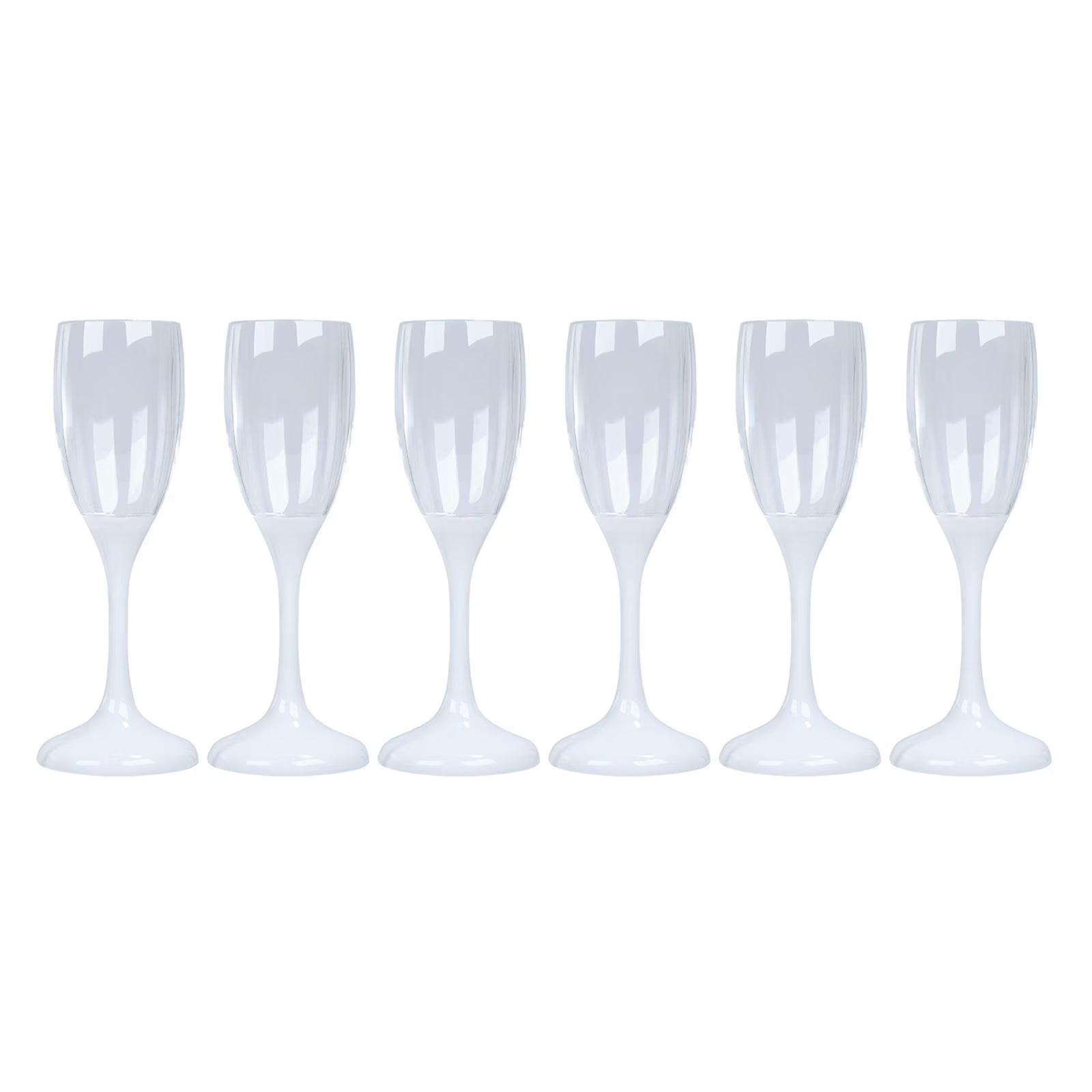6x LED Light up Cocktail Glasses 150ml Drinkware W372536