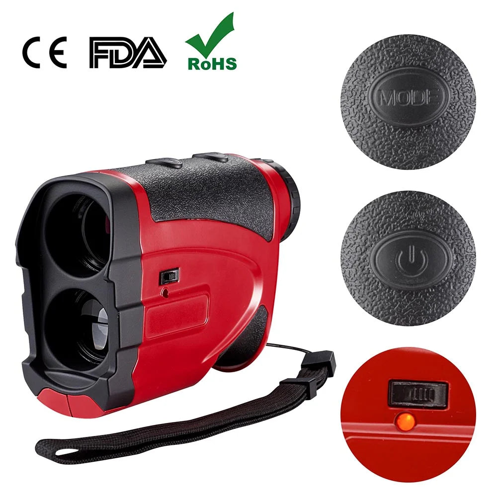 Red 1000 Yards 6X Laser Golf Rangefinder I146314