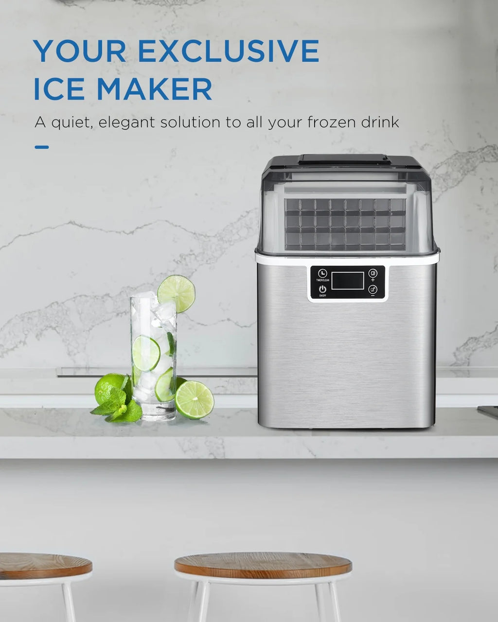 Countertop Ice Maker 45lbs Daily P64658