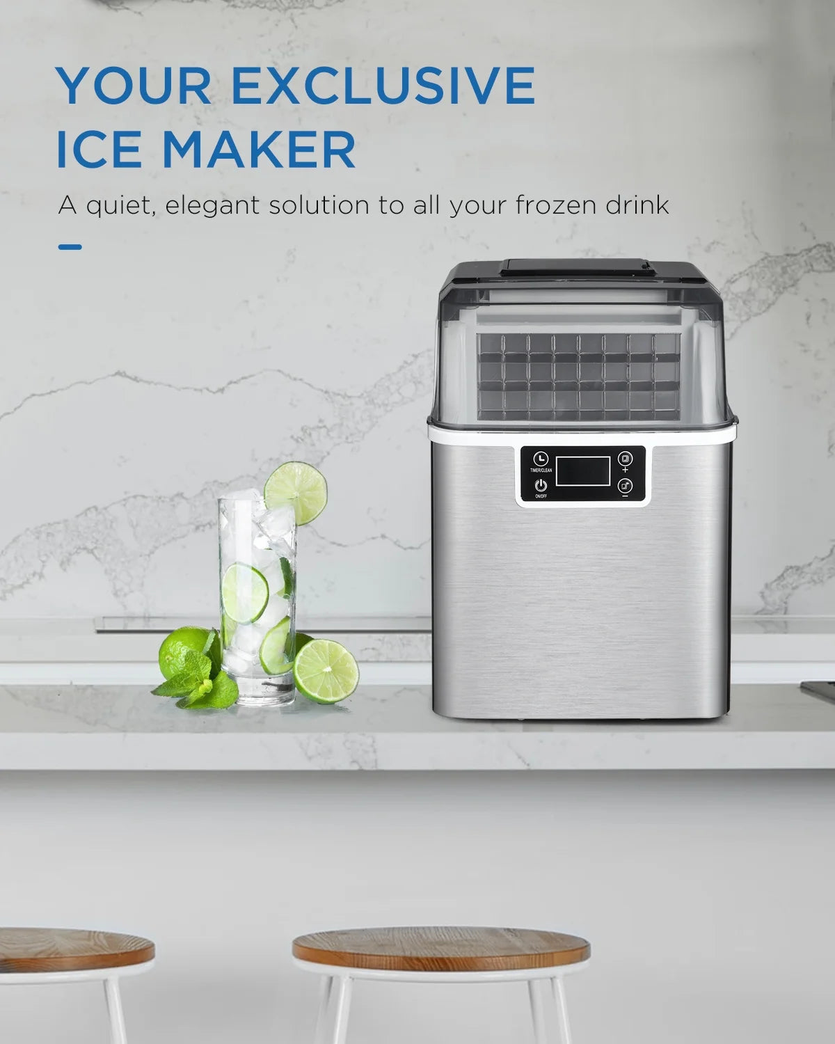 Countertop Ice Maker 45lbs Daily P64658