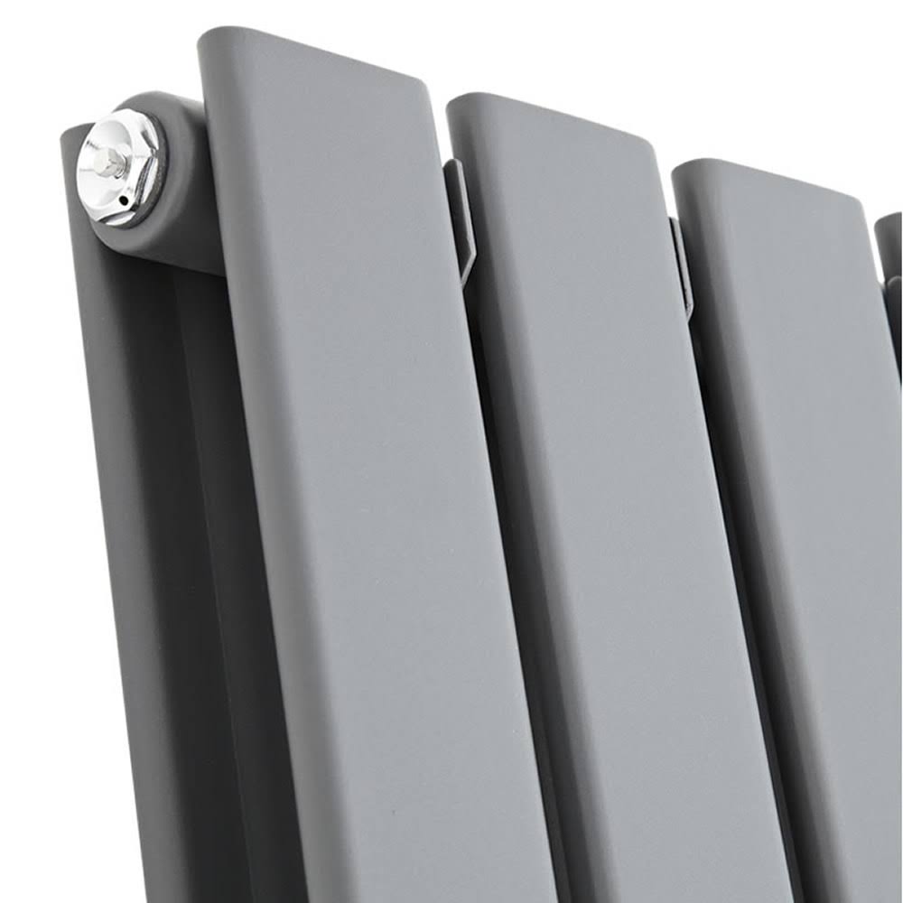 Anthracite Vertical Hot Water Radiator G36519