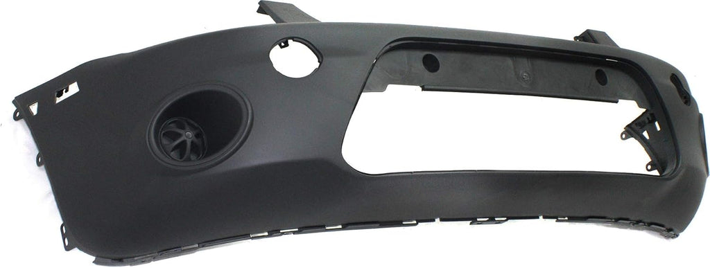 Textured Dark Gray Front Bumper Cover with Signal Light Hole L335
