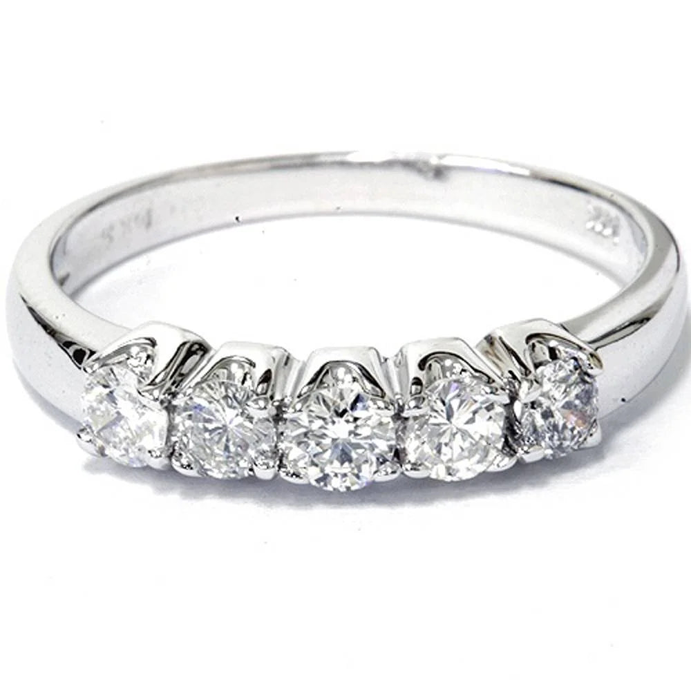 White Gold Diamond Ring V8989