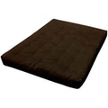 Dark Brown Leather Loveseat D409