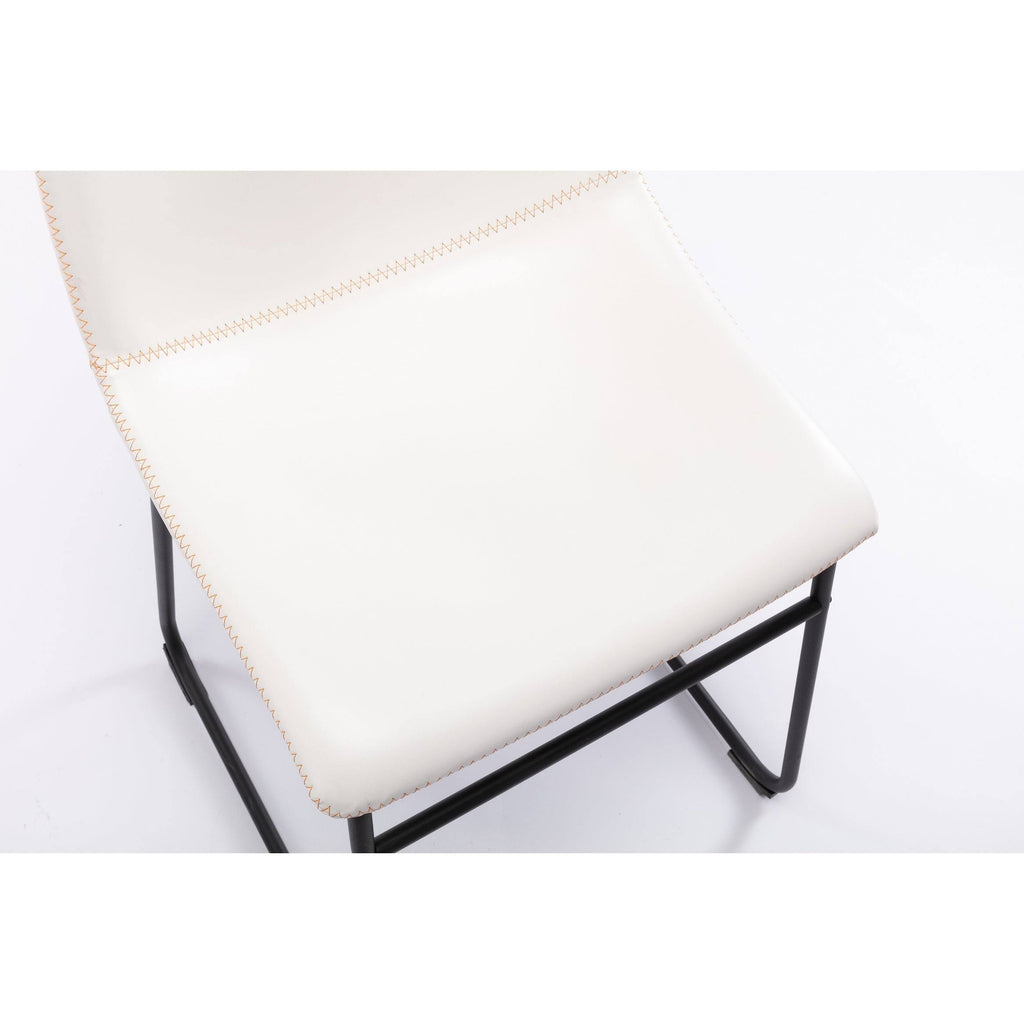 Charcoal Faux Leather Bar Stool Set of 2 U1386