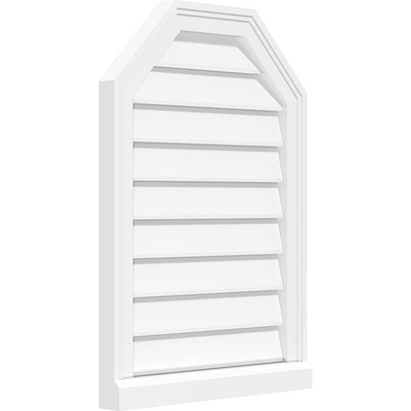 Octagonal Top Surface Mount PVC Gable Vent Y191