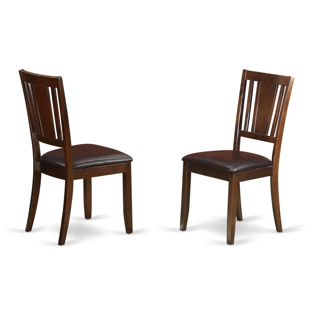 Mahogany Rectangular Kitchen Table with Bench and Chairs N403