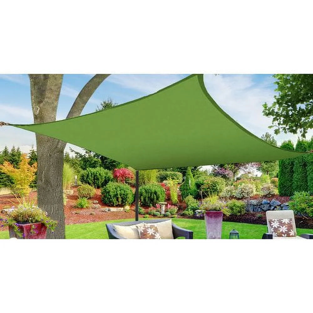 Blue 12' x 12' Square Sun Shade Sail Canopy X371230