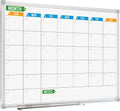 White Board Calendar Monthly 24 x 18 Wall-Mounted Aluminum Framed K5791