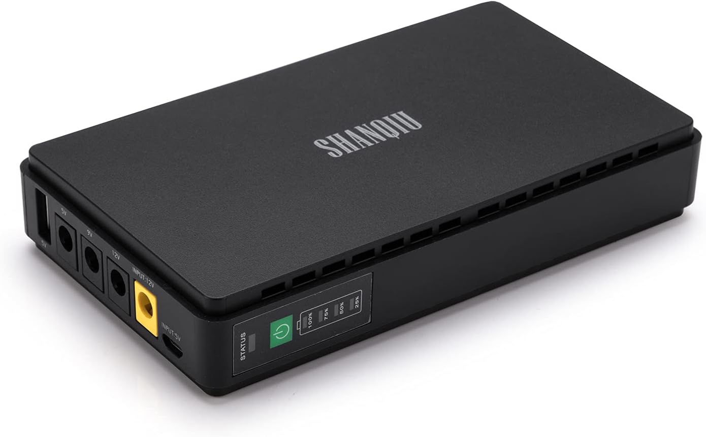 Mini UPS Battery Backup 20000mAh Uninterruptible Power Supply with Input DC Output USB 5V DC 5V 9V 12V 3A Q242455
