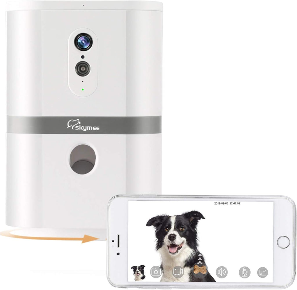 Dog Camera Treat Dispenser with Two-Way Audio and Night Vision R34835