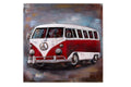 Rustic Hand Painted Mixed Media Vanagon Z560227