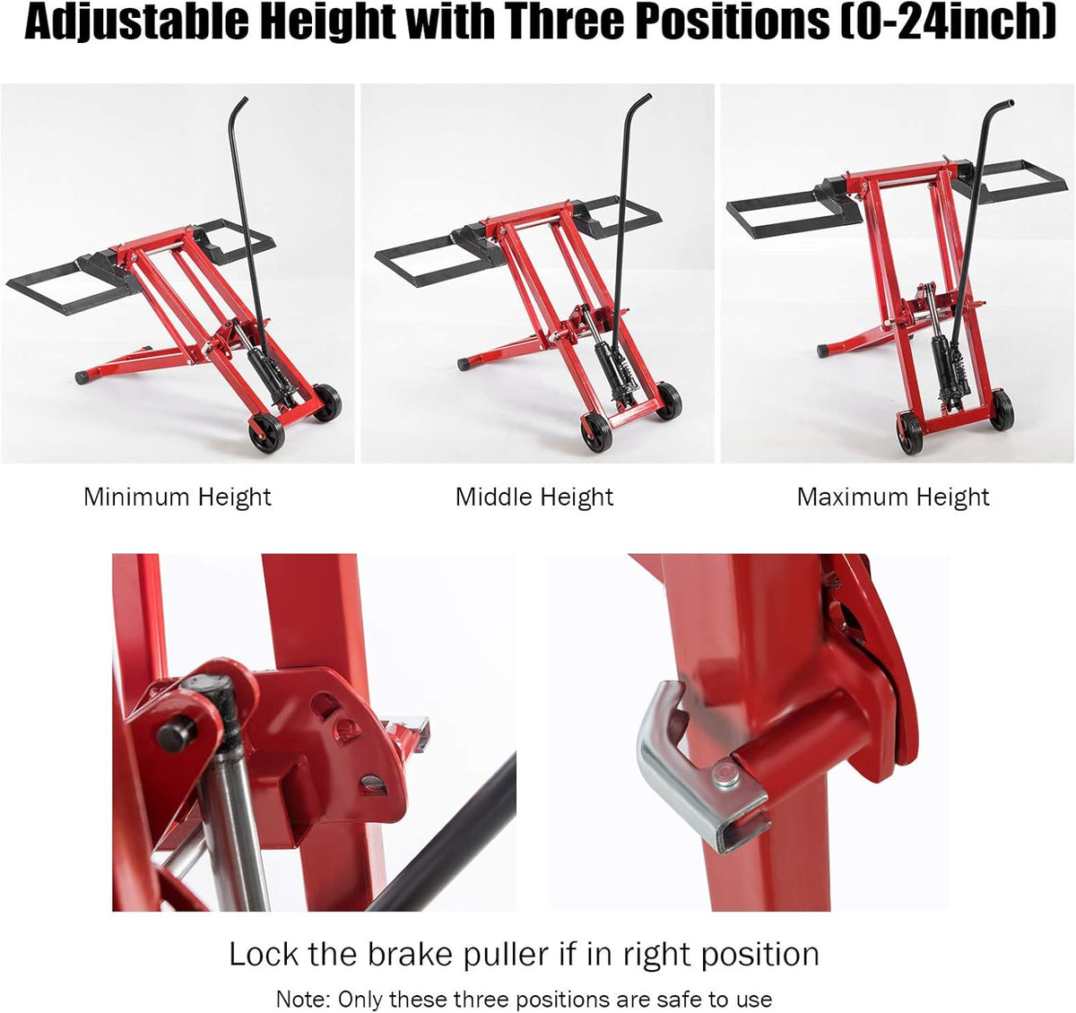 Hydraulic Lawn Mower Lift, 500-lb Capacity V67754