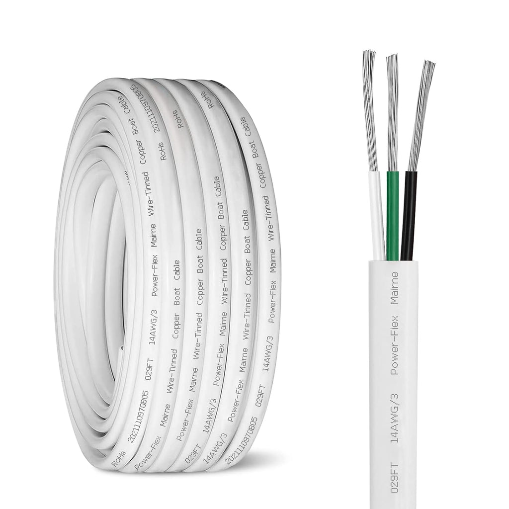 10 Gauge 50Ft Tinned Copper Marine Wire N6624