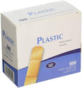 Adhesive Bandages, Case of 1200 Plastic Bandages 3/4x22 x 3x22, Sterile with Non-Adherent Pad D32922