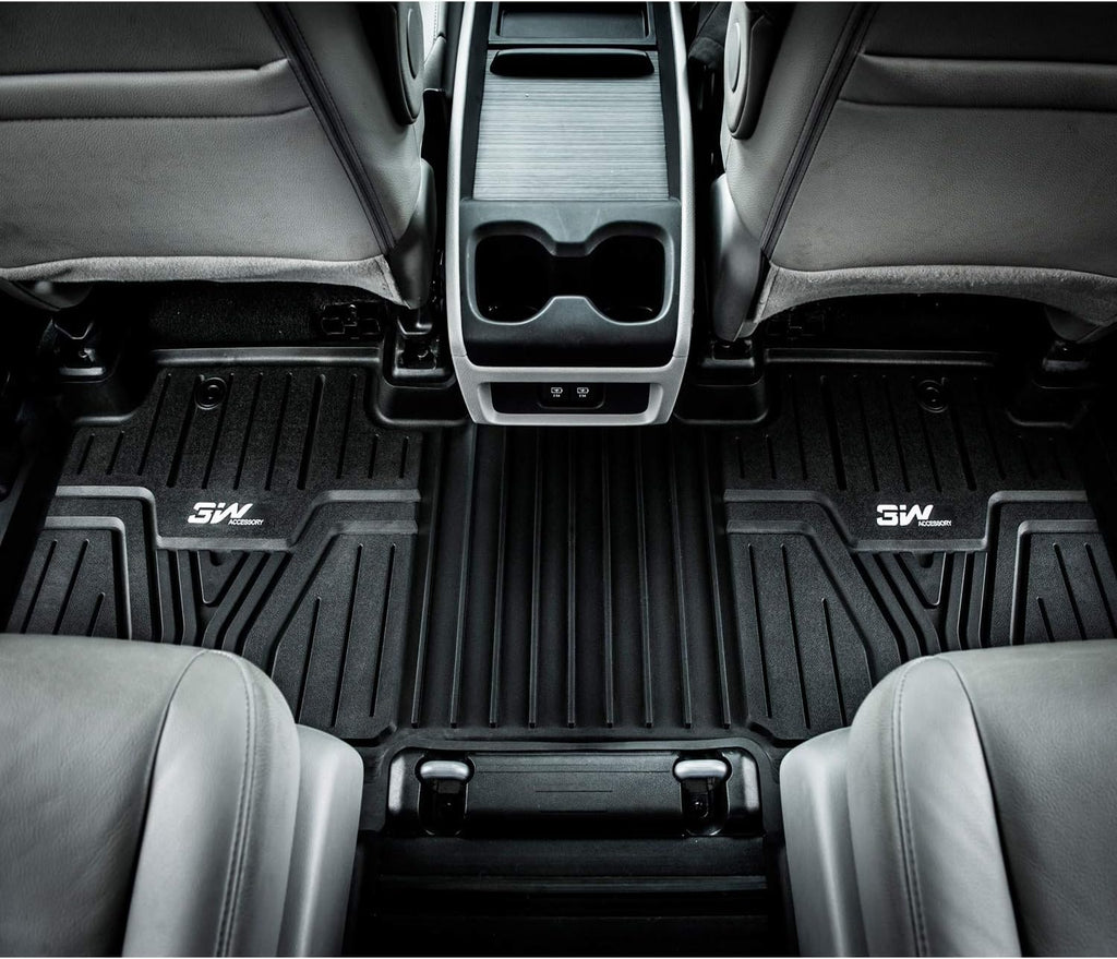 Black TPE All Weather Custom Fit Floor Liner and Cargo Mats Q3595