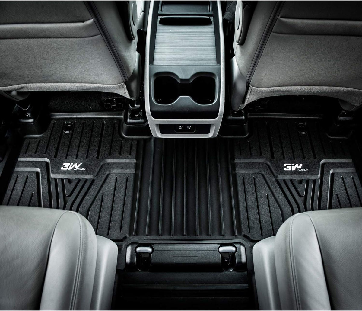 Black TPE All Weather Custom Fit Floor Liner and Cargo Mats Q3595