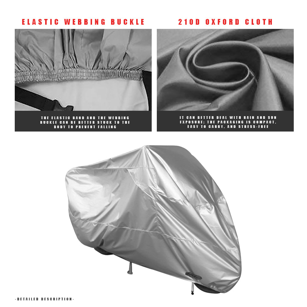Silver Motorbike Dustproof Cover J174114