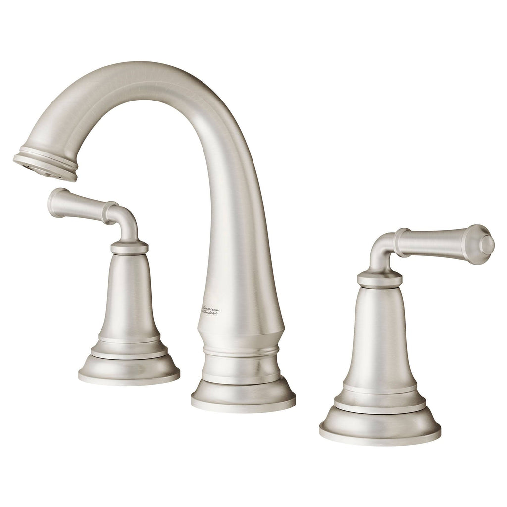 Polished Chrome Widespread Bathroom Faucet with Pop-Up Drain S432